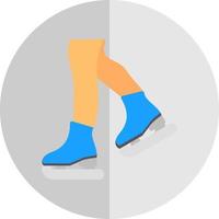 Figure Skating Vector Icon Design