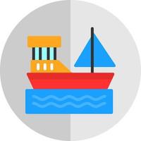 diseño de icono de vector de barco