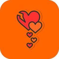 Broken Heart Vector Icon Design