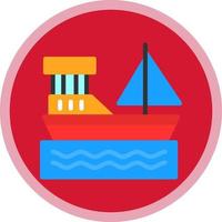 diseño de icono de vector de barco