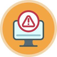 diseño de icono de vector de alerta