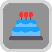 Birthday Cake Vector Icon Design