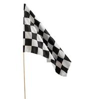 Racing competition flag. concept of successful arrival and competition photo