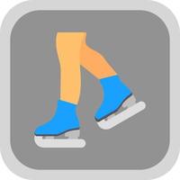 Figure Skating Vector Icon Design