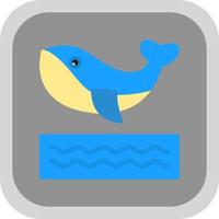 Whale Vector Icon Design