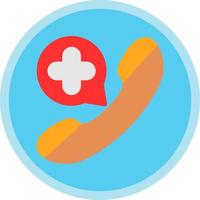 Emergency Call Vector Icon Design