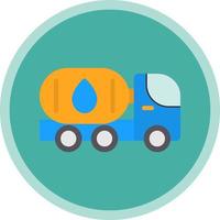 Oil Tanker Vector Icon Design