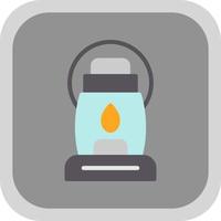 Oil Lamp Vector Icon Design