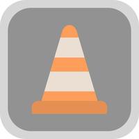 Traffic Cone Vector Icon Design