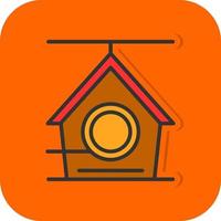 Bird House Vector Icon Design