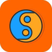 Yin Yang Vector Icon Design