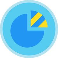 Pie Chart Vector Icon Design