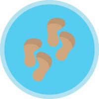 Footprint Vector Icon Design