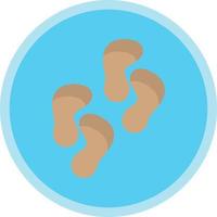 Footprint Vector Icon Design