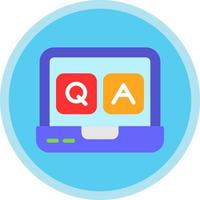 QA Vector Icon Design