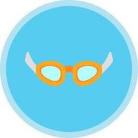 Swimming Glasses Vector Icon Design