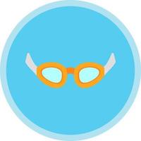 Swimming Glasses Vector Icon Design