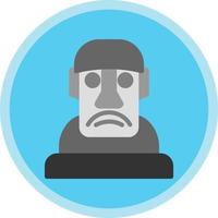 diseño de icono de vector moai