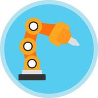 Robotic Arm Vector Icon Design