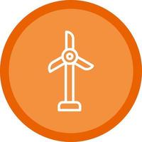 Wind Turbine Vector Icon Design