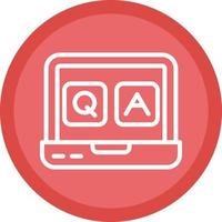 QA Vector Icon Design