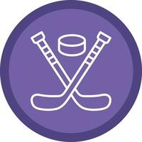 Ice Hockey Vector Icon Design