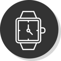 diseño de icono de vector de reloj de pulsera