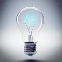 Energy of bulb light photo