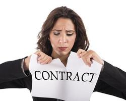 Tear the contract photo