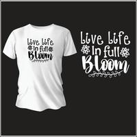 spring typography t-shirt design with vector