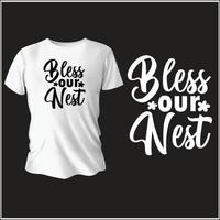 spring typography t-shirt design with vector