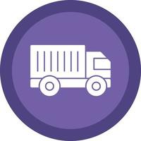 Cargo Truck Vector Icon Design