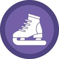 Ice Skating Vector Icon Design