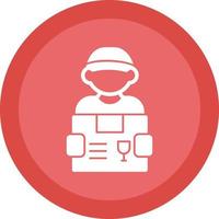 Delivery Man Vector Icon Design