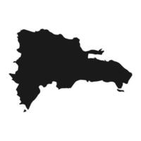 Highly detailed Dominican Republic map with borders isolated on background vector