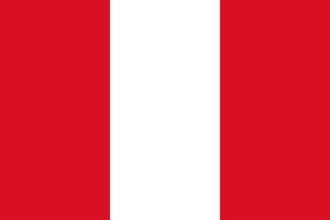 Peru flag simple illustration for independence day or election vector