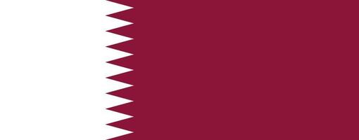 Qatar flag simple illustration for independence day or election vector