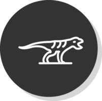 diseño de icono de vector de dinosaurio