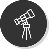 diseño de icono de vector de telescopio