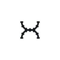 H icon. Simple style H company poster background symbol. H brand logo design element. H t-shirt printing. vector for sticker.