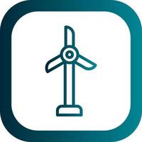 Wind Turbine Vector Icon Design