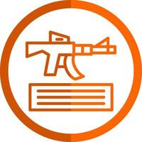 Knocked Out Vector Icon Design