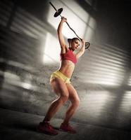 Workout athletic woman photo