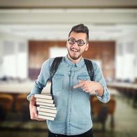 Books boy nerd photo