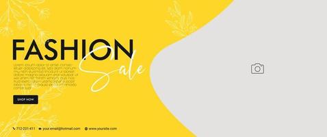 Sale Banner Design Free Template vector