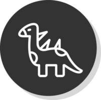 Dinosaur Vector Icon Design