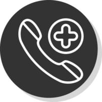 Emergency Cal Vector Icon Design