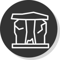 diseño de icono de vector de stonehenge