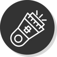 Flashlight Vector Icon Design