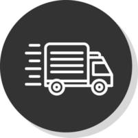 Delivery Truck Vector Icon Design